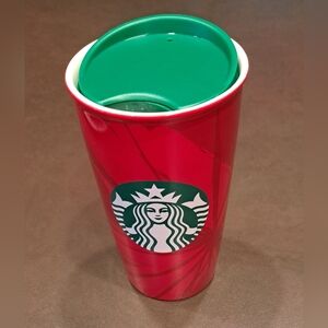 Starbucks Festive Red and Green Cup